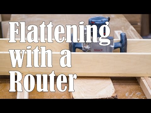 Flattening Boards with a Router Sled