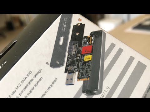 SilverStone MS09 M.2 SATA external SSD enclosure with USB 3.1 gen2