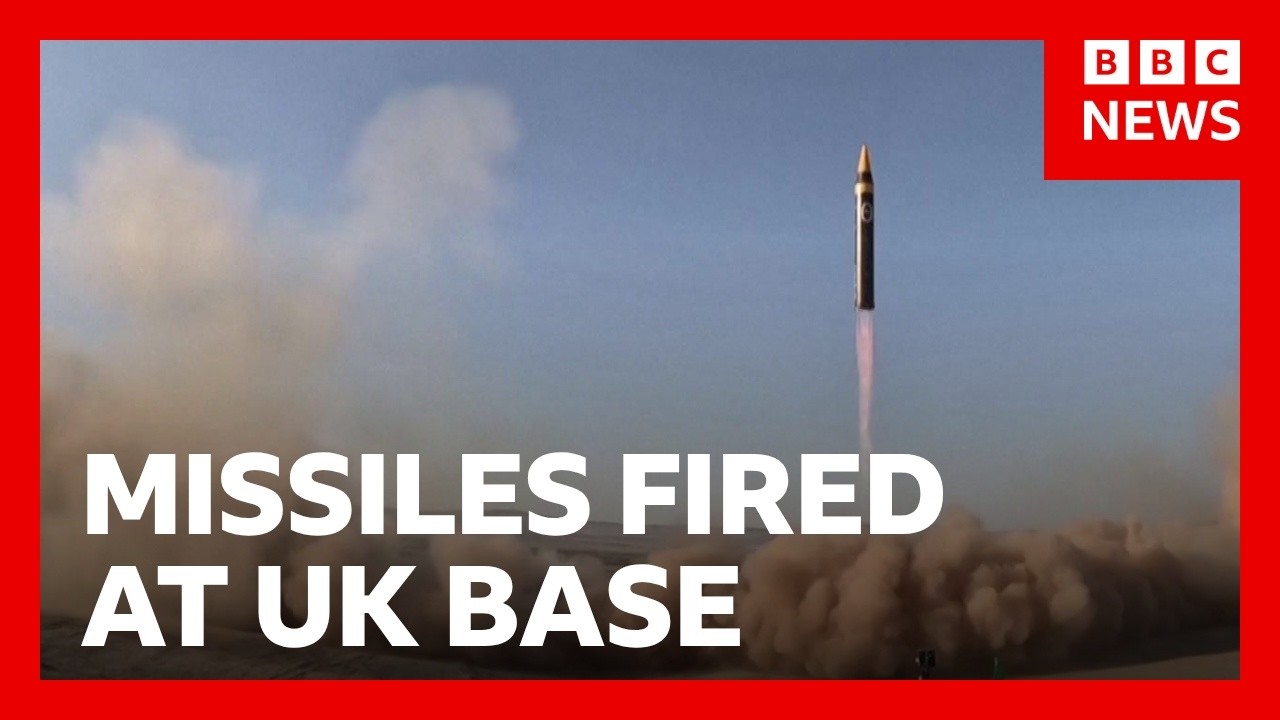 Iran launches ballistic missiles at crucial UK-US base | BBC News