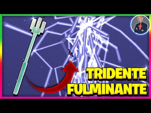 COME FARE UN TRIDENTE FULMINANTE SU MINECRAFT (PS4 SWITCH XBOX PE BEDROCK) TRIDENTE INCANTATO