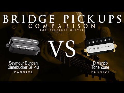 Seymour Duncan DIMEBUCKER SH-13 vs DiMarzio TONE ZONE - Bridge Guitar Pickup Comparison Tone Demo