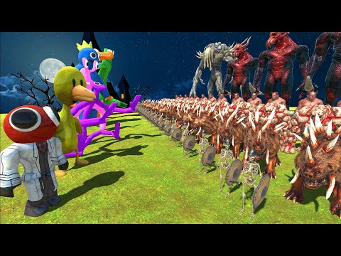 Rebellious Infernals | All Rainbow Friends Attack - Animal Revolt Battle Simulator