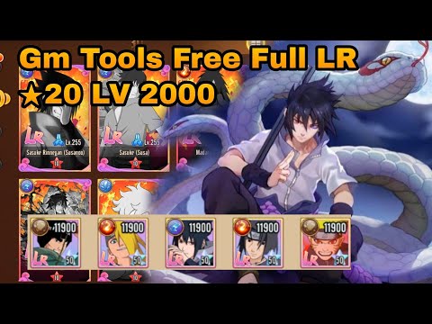 Konoha Legend Gm tools Free Full LR ★20 LV 2000 + Free Unlimited Recharge