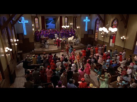 The Blues Brothers James Brown pastor Scene Gospel in church. The Old Landmark. Performing 1080p HD.