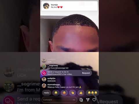 Blasthisass 600 home from jail on first instagram live bossmoo600 in chiraq