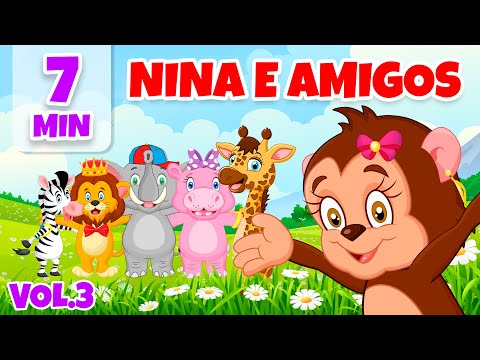 Nina e Amigos Vol. 3 - Giramille 7 min | Desenho Animado Musical