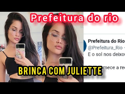 PREFEITURA do RIO de JANEIRO BRlNCA com JULIETTE após RECLAMAÇÃO sobre o CLIMA