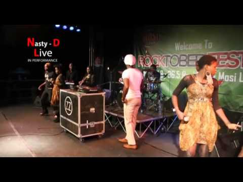 Nasty D perfoming live at the Rocktober Fest 15