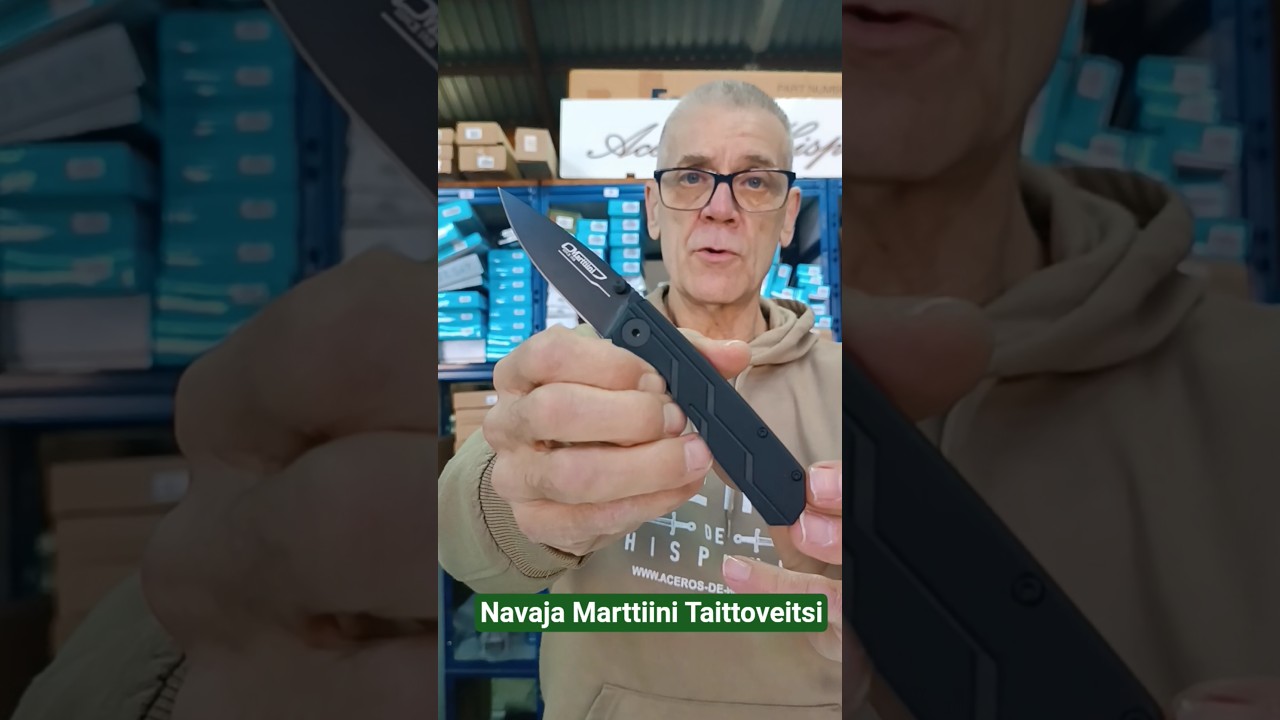 Marttiini Taittoveitsi Black 8 Folding Knife