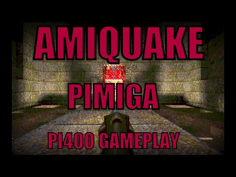AmiQuake Running On Raspberry PI 400 With PIMIGA Motherfracker Edition