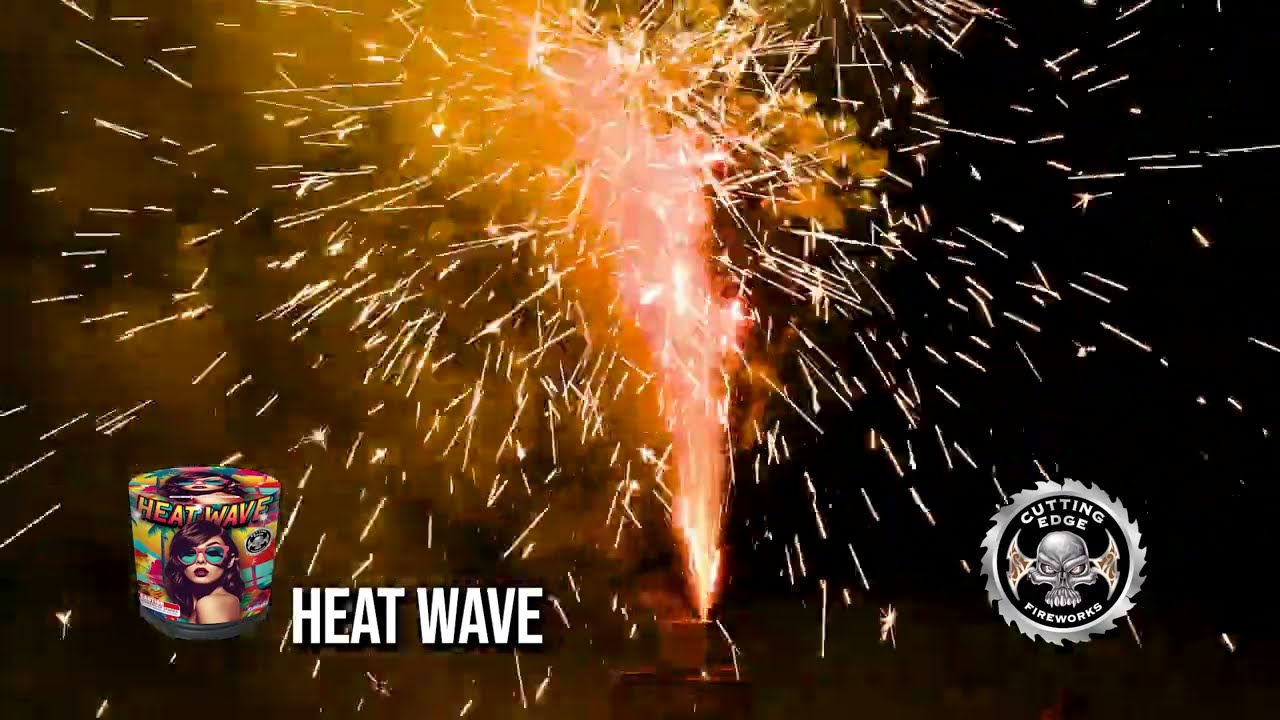 Heat Wave Fountain Firework - Cutting Edge - Spinning Fountain