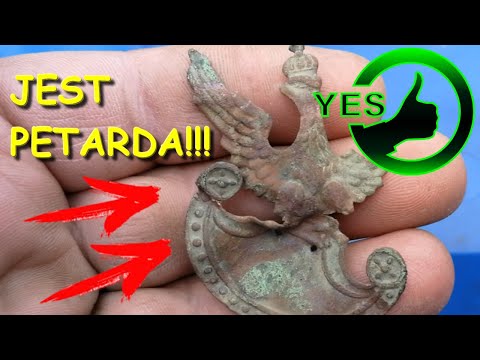 🥇Super strzał, POLSKI WOJSKOWY ORZEŁ W KORONIE. Poszukiwania wykrywaczem. Wykopki 2021. Skarby