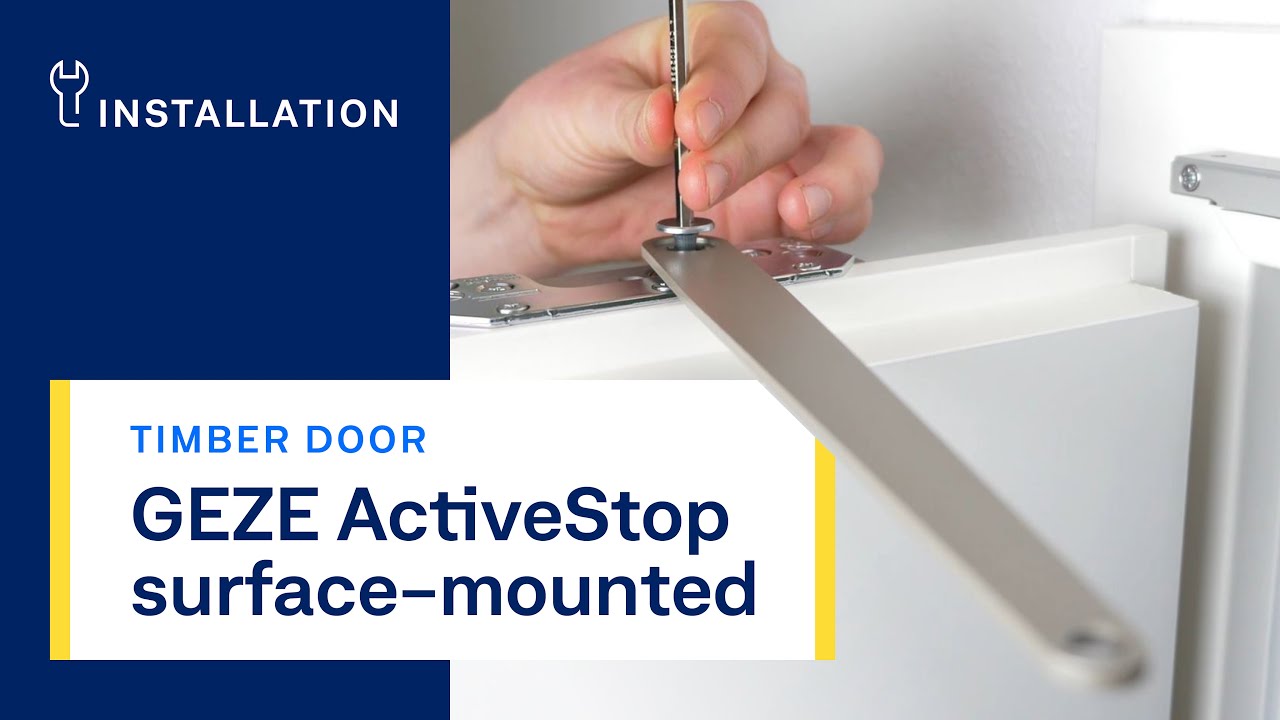 GEZE ActiveStop timber, surface-mounted