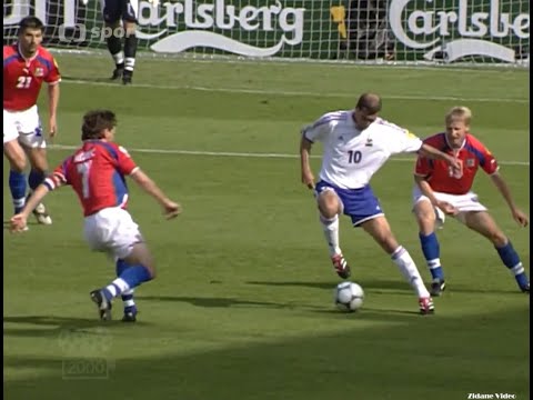 Zidane vs Czech Republic (Euro 2000 Group Stage 2R) FHD / French Commentary