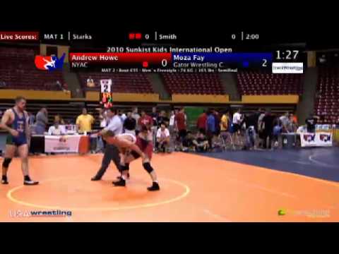Sunkist Open - Freestyle - 74kg Semifinals - Andrew Howe vs. Moza Fay