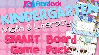 Kindergarten Math & Literacy Smart Board Game Pack
