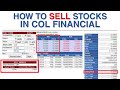 How to SELL Share of Stocks in COL Financial Philippines | UPDATED