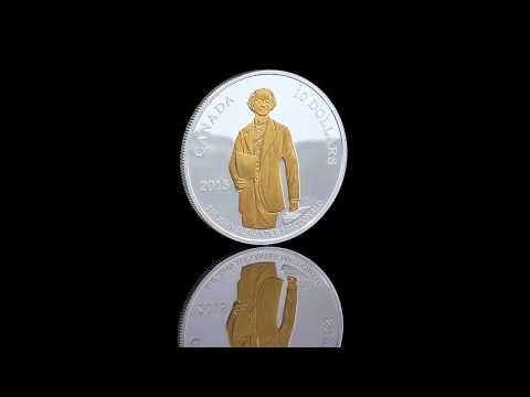 2015 1/2 oz. Fine Silver Gold-Plated Coin - 200th Anniversary of the Birth of Sir John A. Macdonald