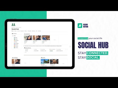 Social Hub | Prototion | Get Notion Template
