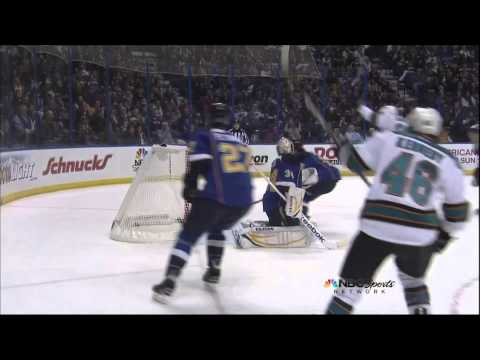 Tim Kennedy goal Feb 19 2013 SJ Sharks vs St. Louis Blues NHL Hockey