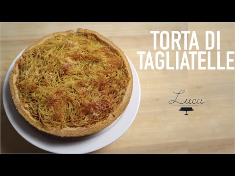 TORTA DI TAGLIATELLE tradizionale ,con base di pasta frolla