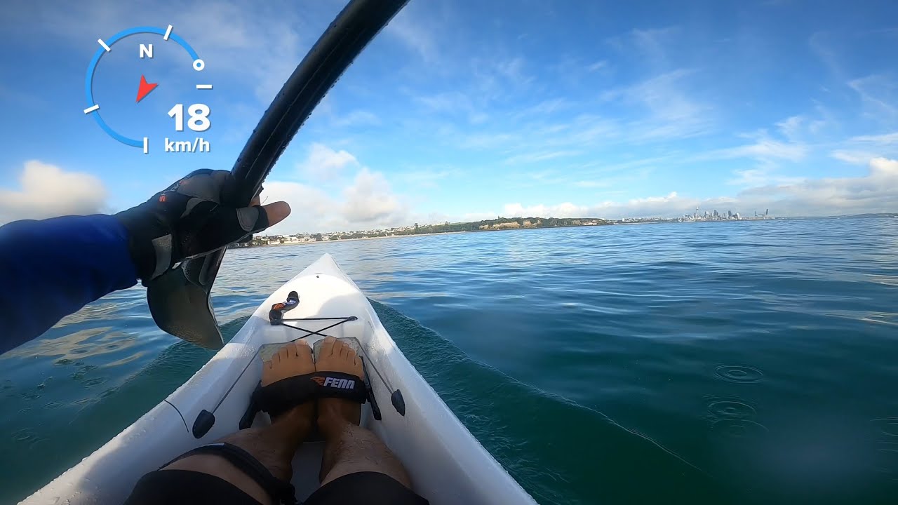 Having fun in surf ski!