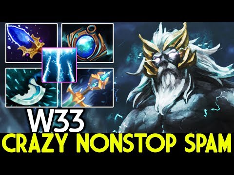 W33 [Zeus] Crazy Nonstop Spam Skill 70K Damage 7.23 Dota 2
