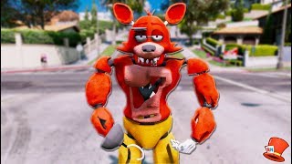 NEW BUFF FOXY ANIMATRONIC! (GTA 5 Mods For Kids FNAF RedHatter)
