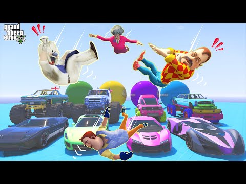 EN KOMİK GTA 5 KAPIŞMASI 😁 Dark Riddle - Scary Teacher - Hello Neighbor