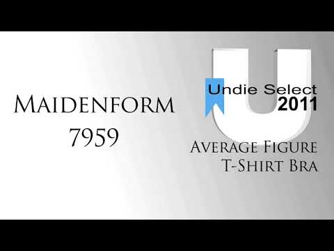 2011 Undie Select Award  Average Figure T Shirt Bra   Maidenform 7959