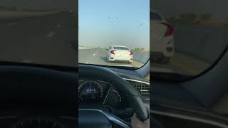 Civic X trio race at ring road Lahore