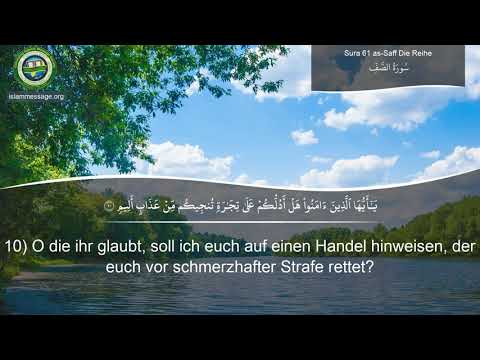 61. Sure Es-Saff (Die Reihe) | Deutsch | Mischari Raschid Al-Afasy