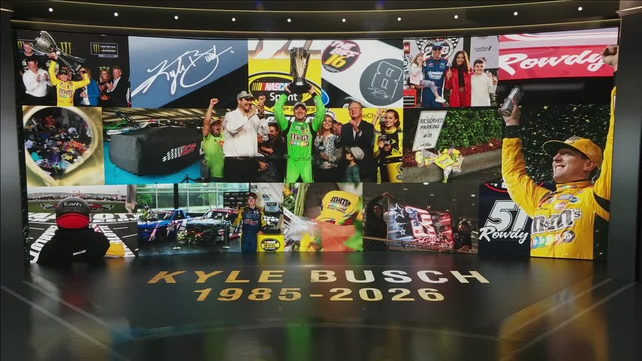 NASCAR honors Kyle Busch at Charlotte Motor Speedway | SportsCenter