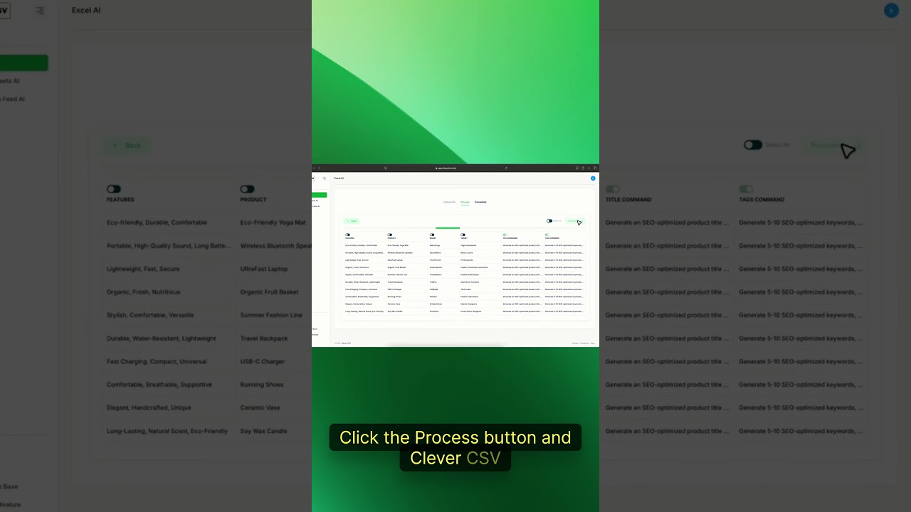 Bulk Generate Anything from Excel Using AI! ⚡#excel #excelai #aitools