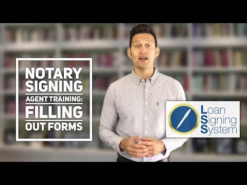 Introduction to Filling out Forms as a Notary Public Loan Signing Agent