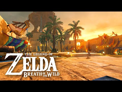 1 Hour of Gerudo Town to Study or Relax - Breath of The Wild