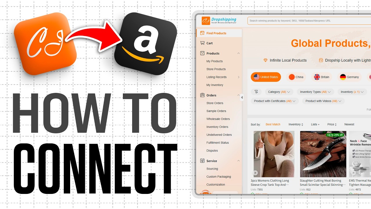 How To Connect CJ Dropshipping To Amazon | Complete Tutorial