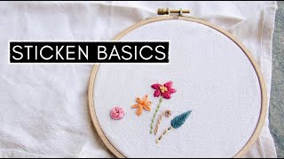 Sticken für Anfänger - ALLE Grundlagen & Materialempfehlung