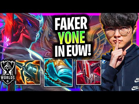 FAKER IS A GOD WITH YONE IN EUW SERVER! | T1 Faker Plays Yone Mid vs Zilean!  Worlds Bootcamp 2024