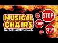 Floor is Lava musical chairs music with stops 🔥 musical chairs game
