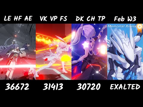 HI3 SEA《崩坏3》February Memorial W3 - Homu 36672, ArKnight 31413, DXY 30720 ( Exalted Rank 81, 98805 )