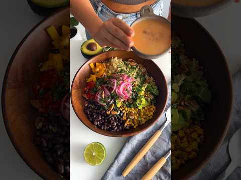 Chopped Southwest Salad with Chipotle Dressing #plantbasedrecipes