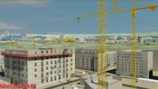 preview picture of video 'Tower Cranes in 3D'