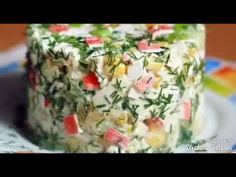 #УБИЙСТВЕННО ВКУСНЫЙ #САЛАТ  Крабовый / #Салат из крабовых палочек