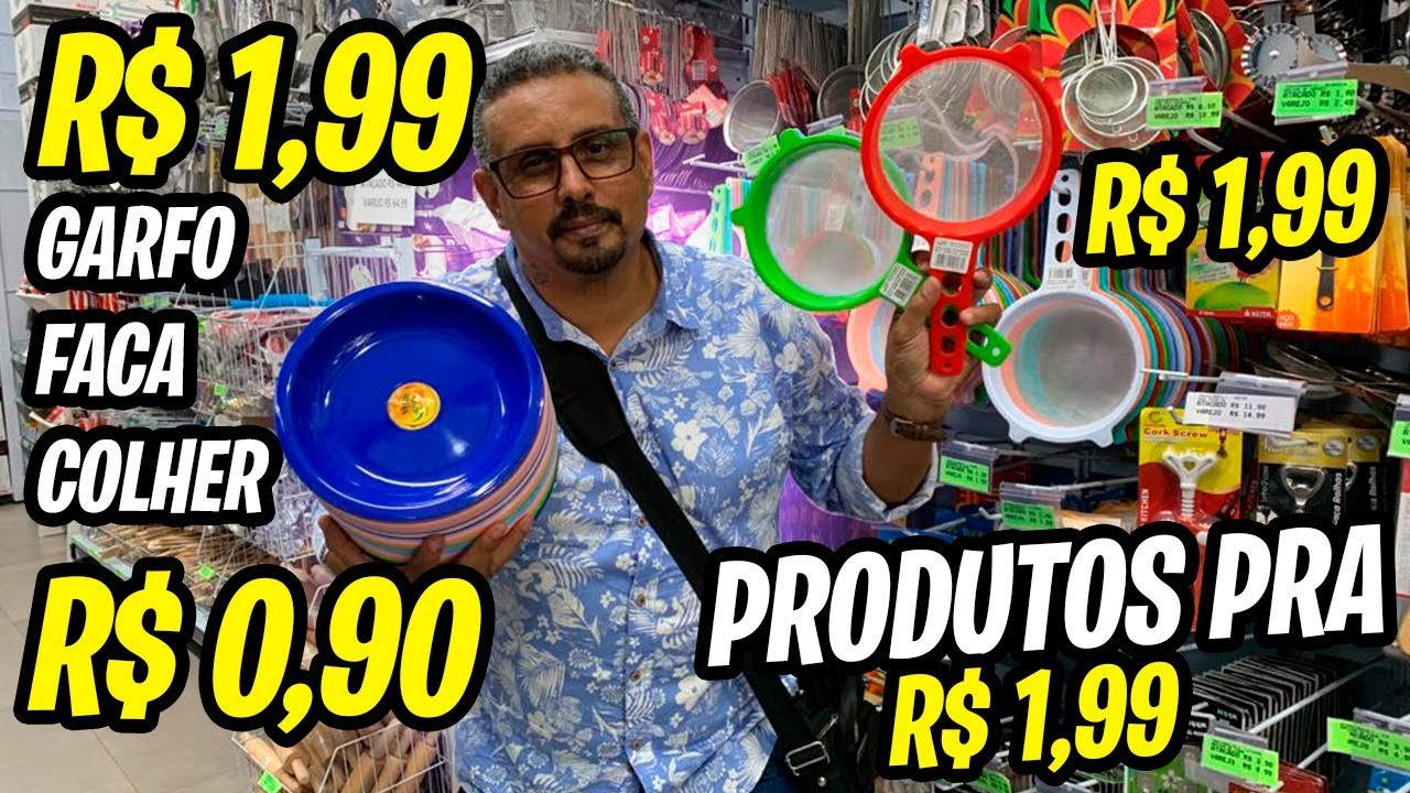 R$1,99 PRODUTOS PARA LOJA DE R$1,99 ACHADINHOS LOJA NO BRAS NO PARI