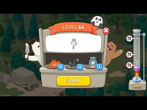 We Bare Bears Match3 Repairs Level 64 HD 1080p
