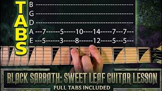 Sweet Leaf - Black Sabbath - Guitar Lesson WITH TABS