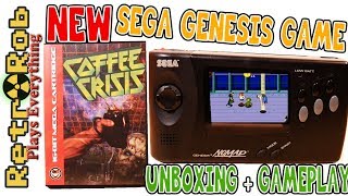 New Sega Genesis Game! Coffee Crisis Unboxing and Impressions