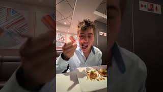 Working out to dinner on solo cruise