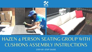 Outsunny 5 Piece Patio Wicker Furniture Set Assembly Instructions (Full Step by Step Guide)